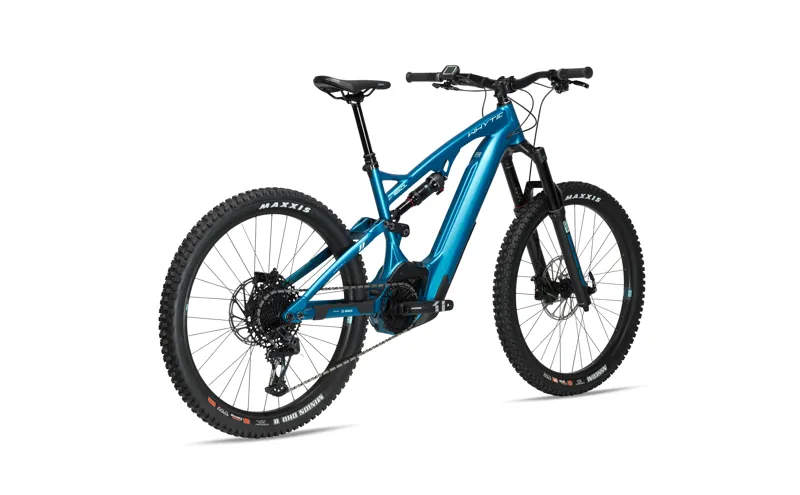 2022 Whyte E-160 S V2 Electric Mountain Bike - Matt Diesel with Light Blue Slate-1